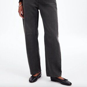 Madewell Darted Barrel-Leg Jean - size 28